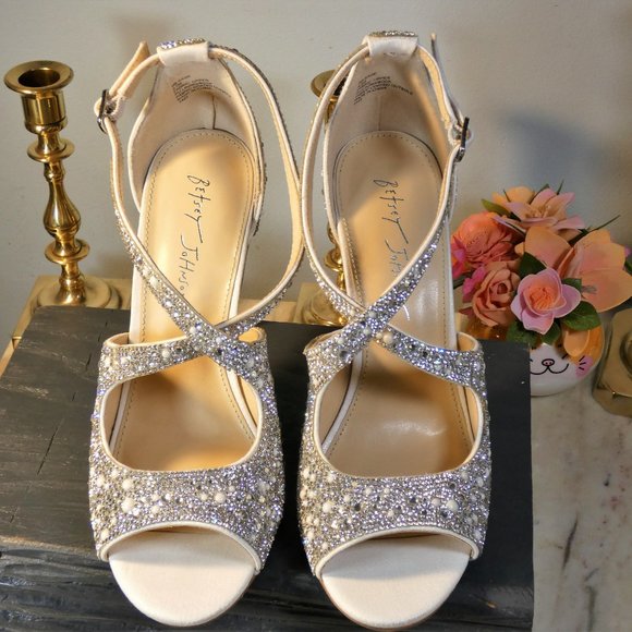 Like New EUC! Sexy and Elegant - Betsey Johnson SCOTI Heeled Sandal 8.5 $130 - Picture 11 of 14